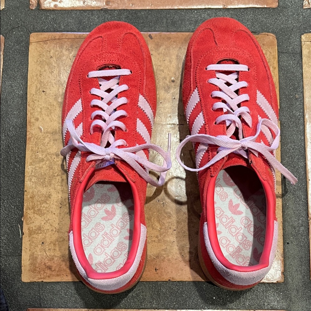 adidas Spezial Red and Pink Suede